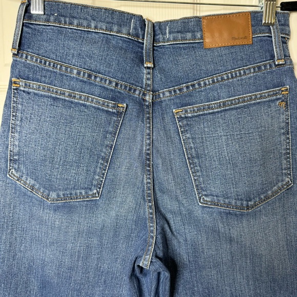 Madewell Slim Wide-Leg Jeans Raw-Hem Edition - Crownridge Wash -Size 28 - Picture 5 of 10